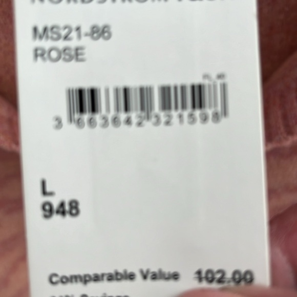 NWT FRNCH Women’s Light Pink Crop Sweater, Size Large! - Picture 3 of 9